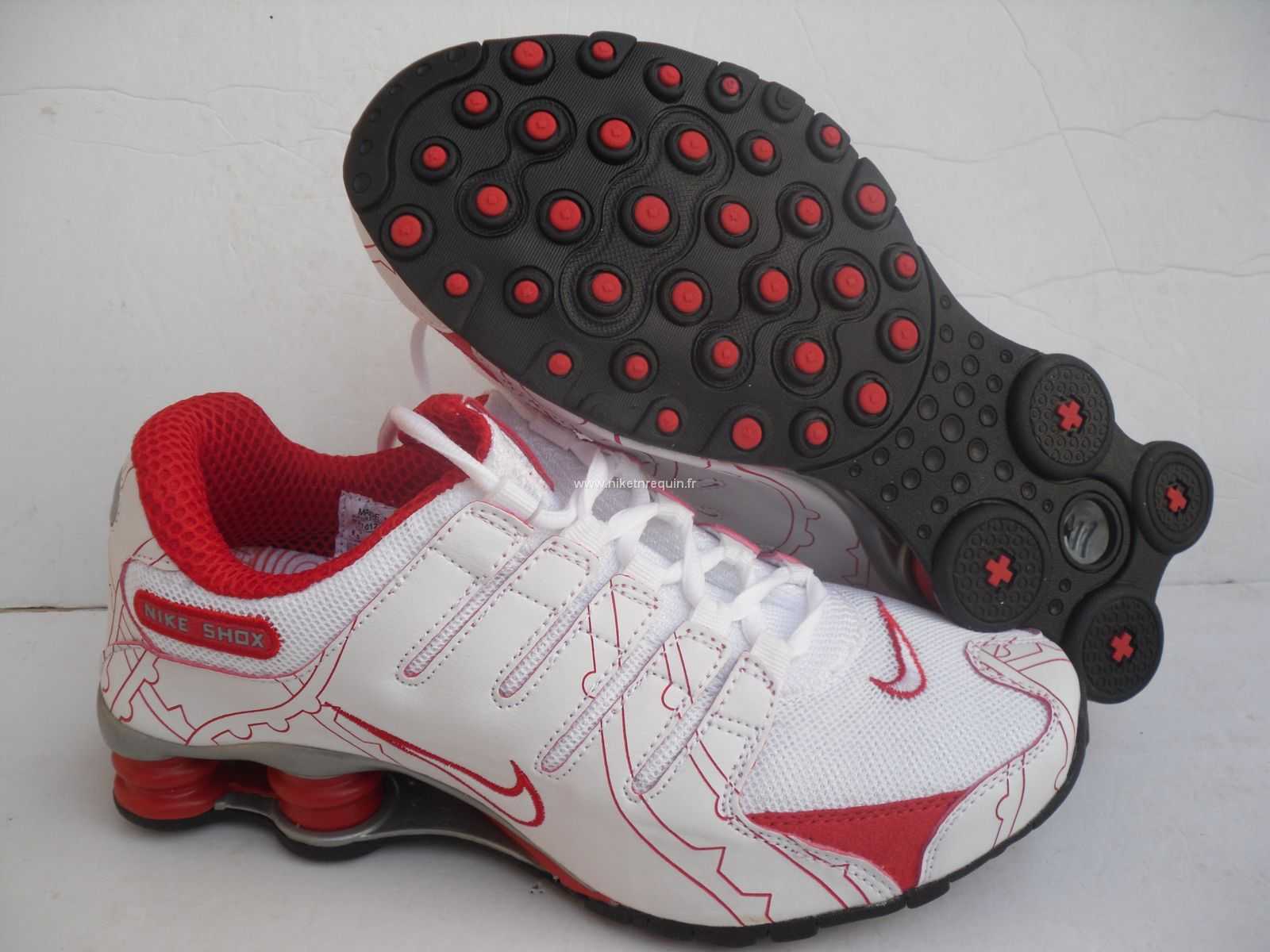 Nike Shox Nz Rouges A La Creme